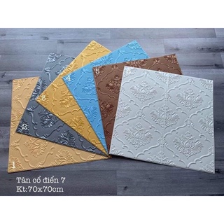 Xốp Dán Tường 3D Tân Cổ 7 Cao Cấp - Loại 1 Giá Sưởng Sản Xuất Hàng Có Sẵn Keo Phía Sau