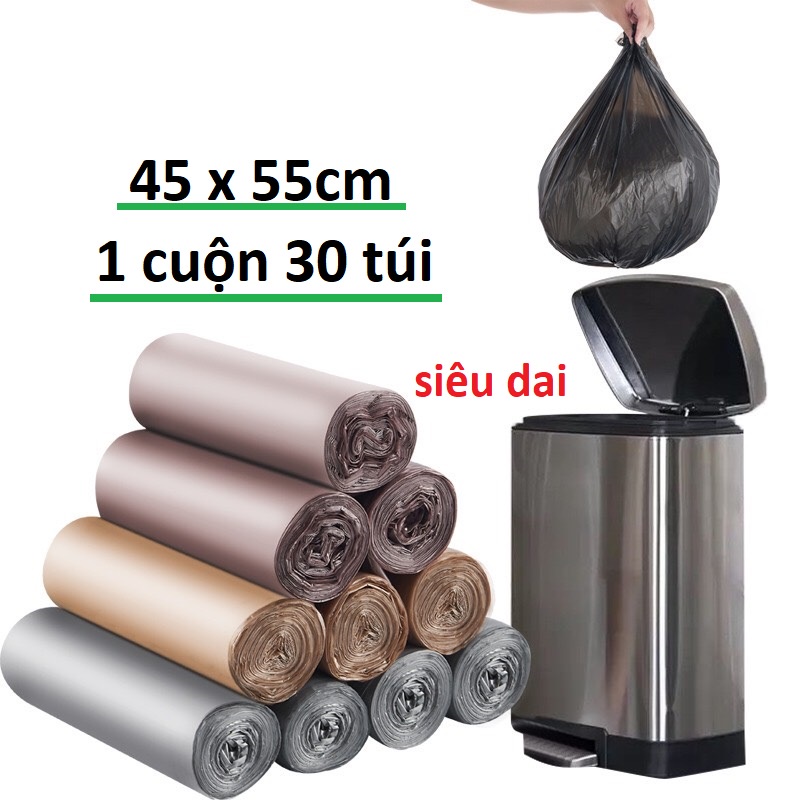 Cuộn 30 Túi Đựng Rác Bằng Nilon Tiện Lợi