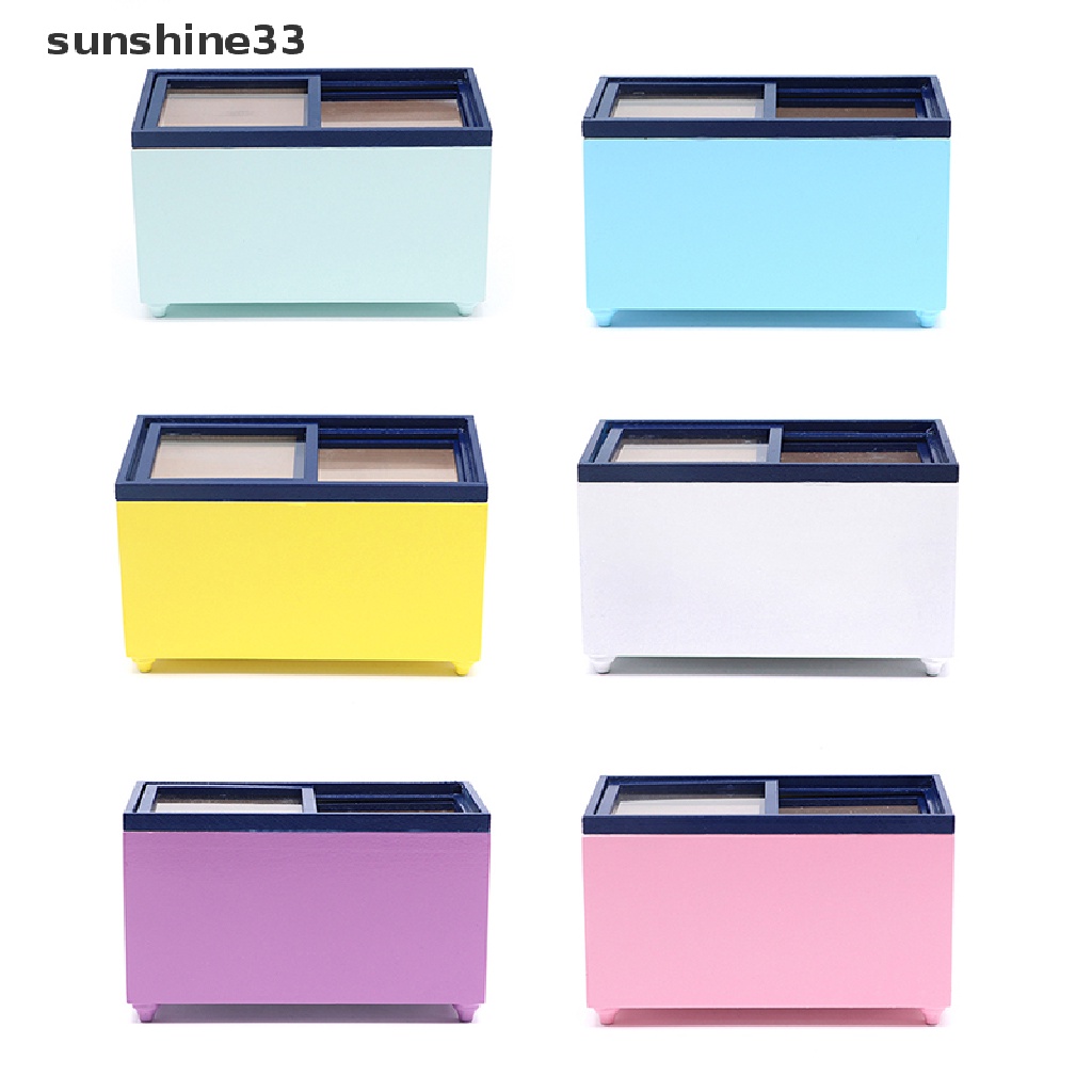 Tủ Lạnh Mini Tỉ Lệ 1: 12 Dùng Để Trang Trí Nhà Búp Bê