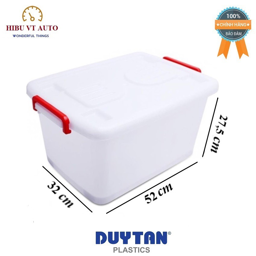 Combo 2 Thùng Nhựa Duy Tân Có Bánh Xe 30L (52 x 32 x 27.5 cm) No.750 giúp bạn bảo quản đồ đạc sạch sẽ,gọn gàng