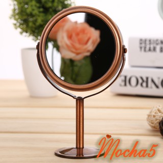 Gương Để Bàn Trang Điểm 2 Mặt Có Chân Tiện Lợi Zoom 2x Màu VÀNG ĐỒNG