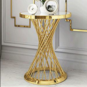BÀN TRÀ KIM LOẠI THIẾT KẾ (60x60x75) Mang Phong Cách Sang Trọng Lịch Sự