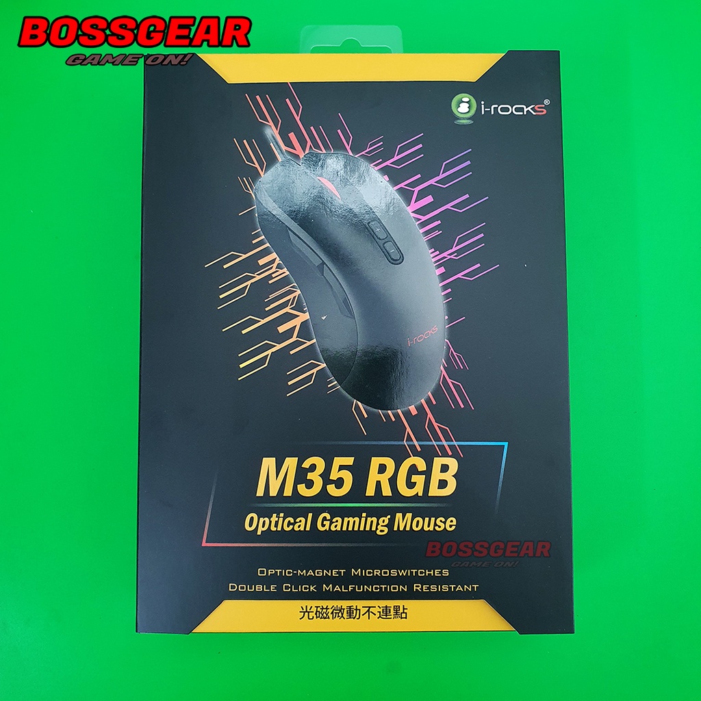 Chuột Gaming IRocks M35 Optical sử dụng switch quang bất tử 4000 DPI