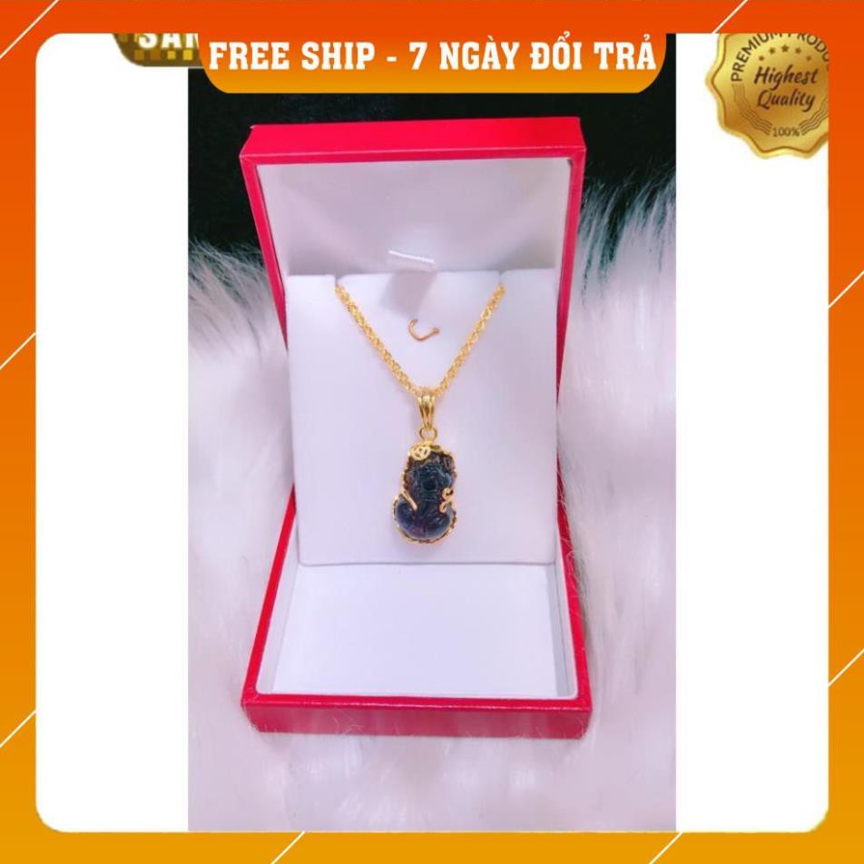 [ SIÊU GIẢM GIÁ ] Dây chuyền nữ mạ vàng 18k tỳ hưu nhiều màu cao cấp Gadoshop - đeo đi chơi siêu đẹp