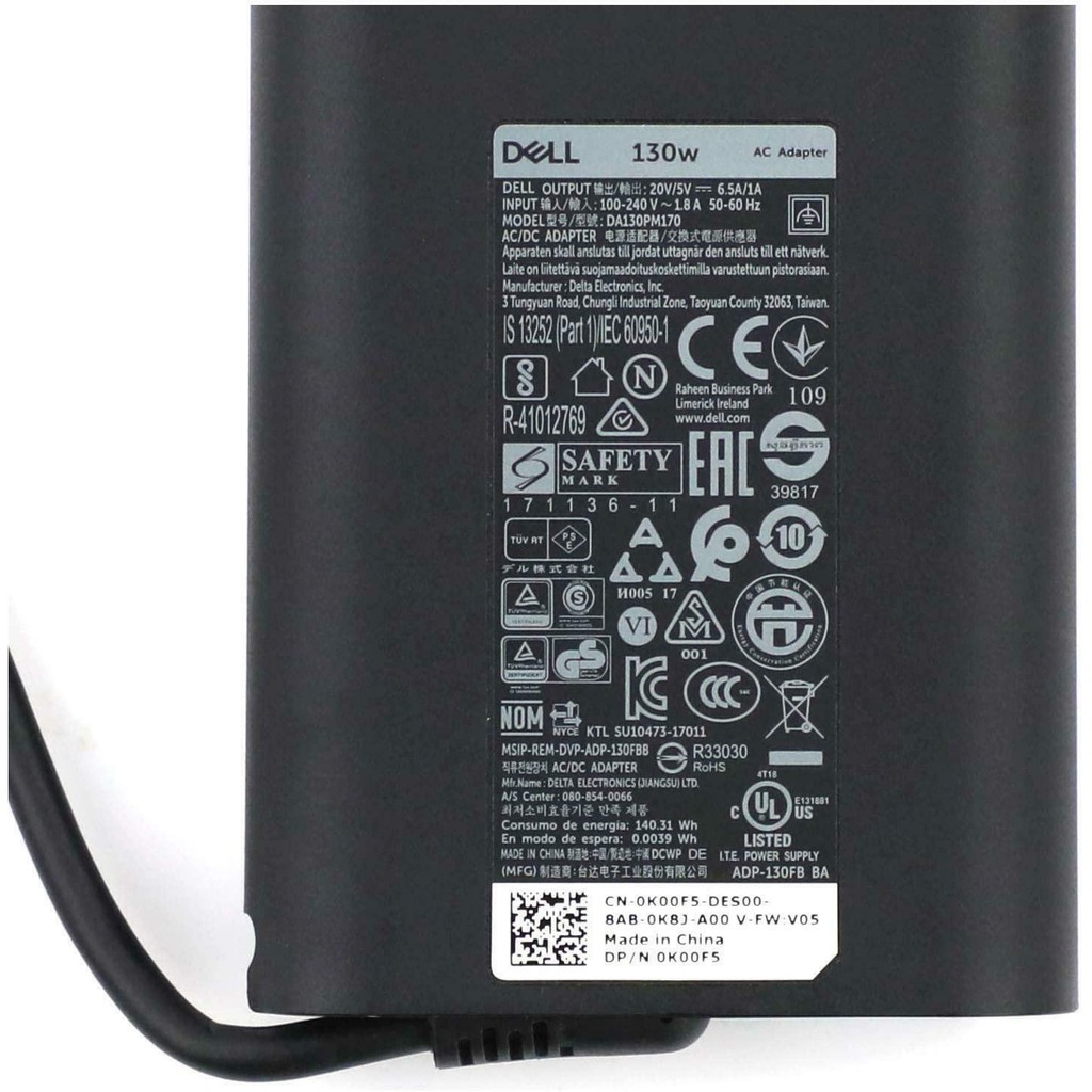 Sạc Laptop Dell LA90PM170 TDK33 0TDK33 20V - 4.5A - 90W USB-C /Type C