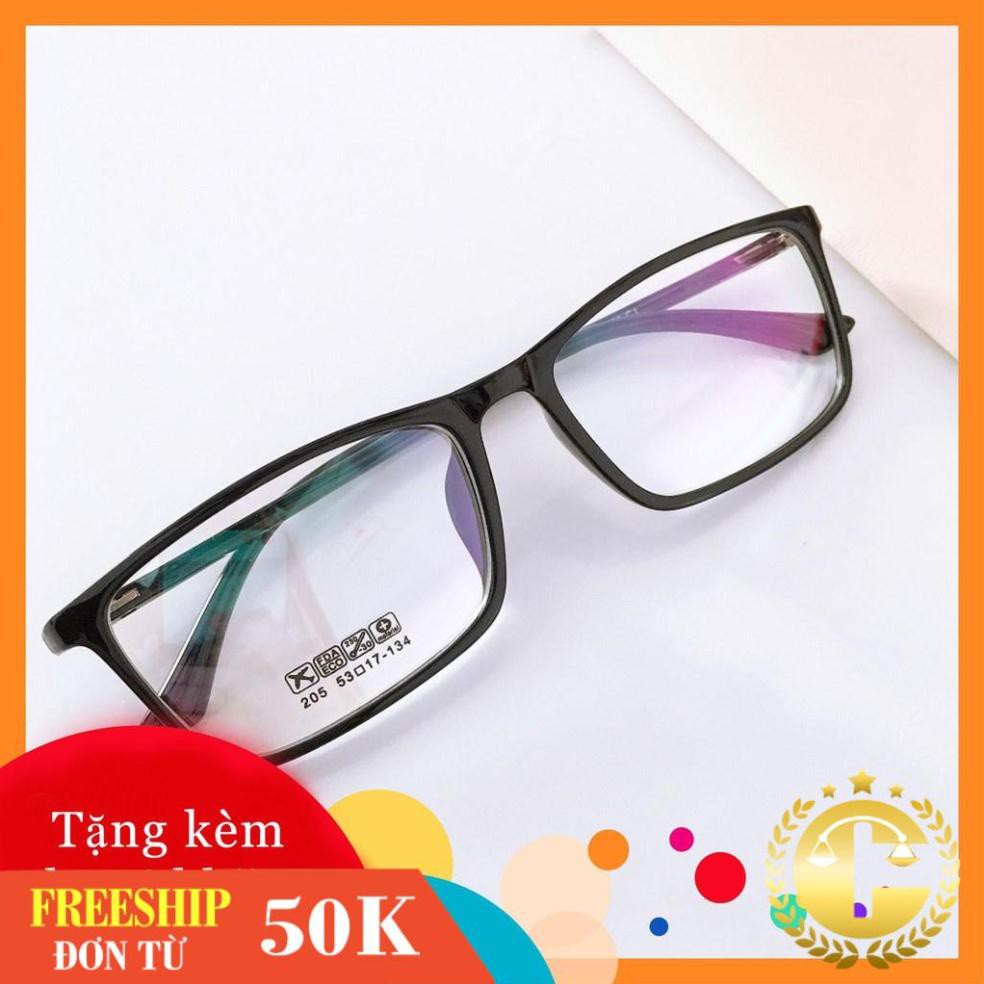 Gọng Kính vuông 205 -gọng kính giả cận thời trang nhận cắt mắt cận viễn loạn