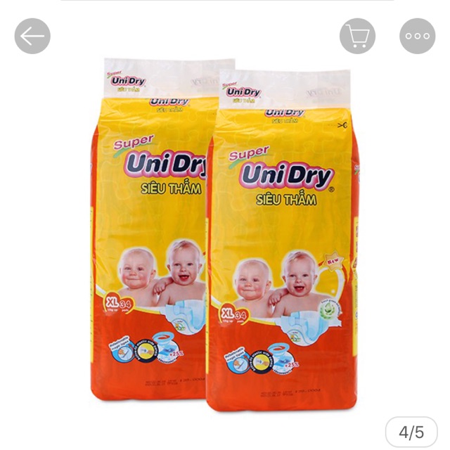 Tã Dán Unidry size XL 34 ( bé trên 13 kg)