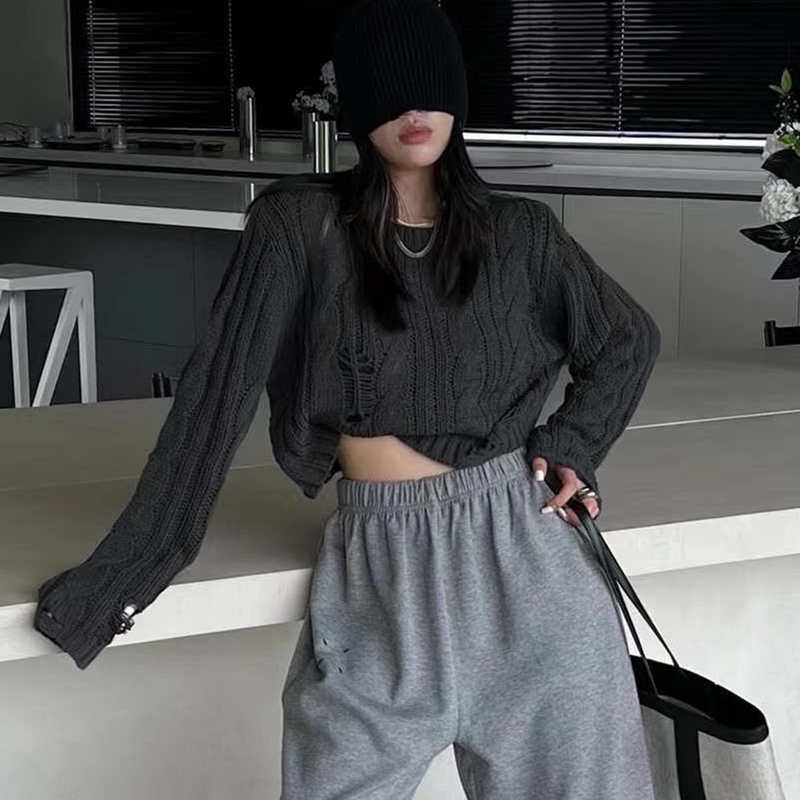 Áo sweater Tay Dài Dáng Rộng Phong Cách Thời Trang Hàn Quốc
