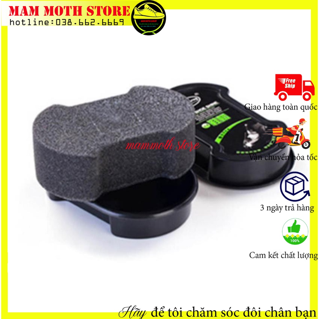 Xi đánh giày loại xi mút làm bóng sạch giày siêu nhanh phân phối bởi shop MAMMOTH