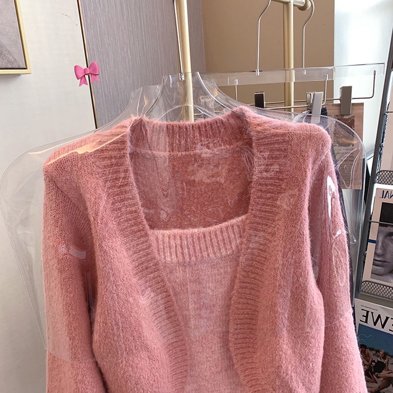 Áo Sweater Dáng Ngắn Phong Cách Hàn Quốc Thời Trang Thu Xuân Dành Cho Nữ