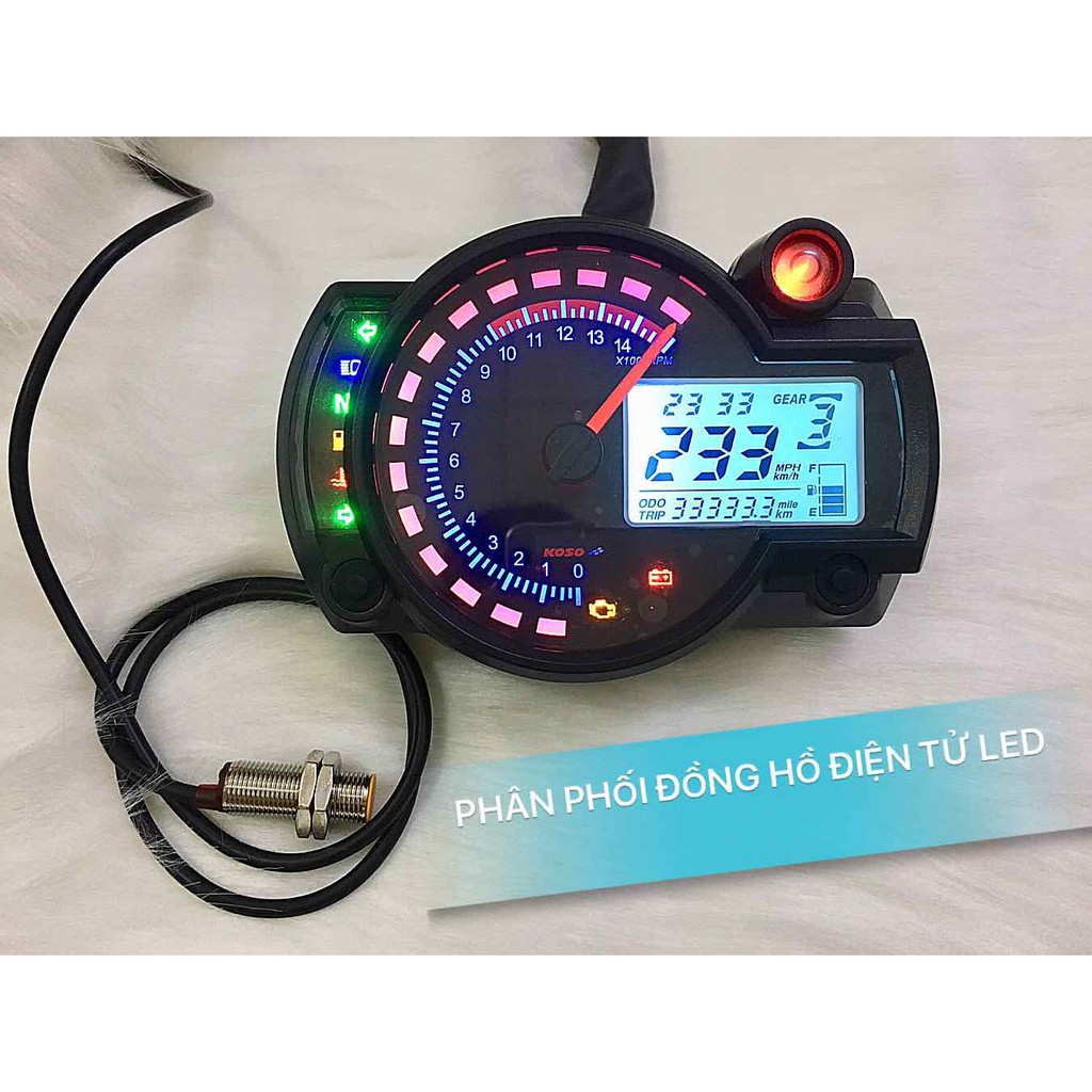 ĐỒNG HỒ ĐIỆN TỬ LED RX2N GẮN CHO TÁT CẢ LOẠI XE