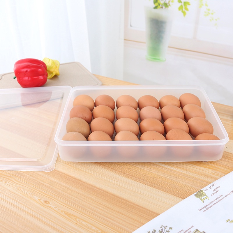 Hộp để trứng khay 24 ô tiện dụng VIỆT NHẬT 6786 - Khay bảo quản trứng có lắp đậy hàng cao cấp (KTVN)