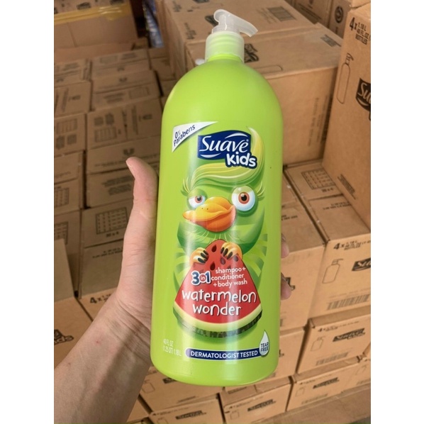 Sữa Tắm Gội 3in1 SUAVE KID 1.18L #MỸ