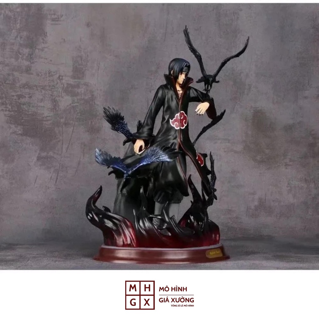 Mô hình Naruto ITACHI Akatsuki hắc hỏa dáng đứng cực ngầu . Cao 29cm , nặng 1kg . Figure naruto , mô hình giá xưởng