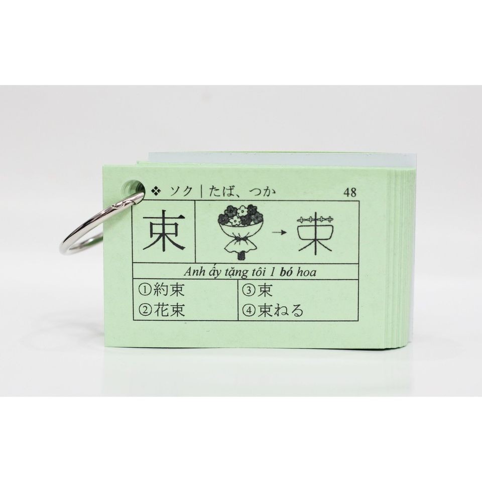 Thẻ Học Kanji Trung Cấp N3 - Bộ 4 quyển Flashcards