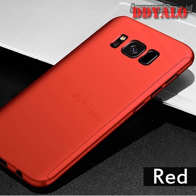 Ốp điện thoại cứng bảo vệ toàn diện 360 độ cho Samsung Galaxy Note 4 5 8 9 M10 M20 A30 A50