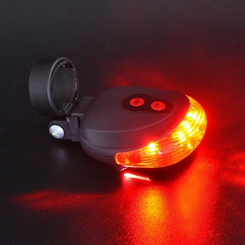 Đèn LED gắn sau xe đạp báo hiệu 100mW chất liệu nhựa ABS acrylic và nylon kích thước 8cm x 7cm x 3cm chất lượng cao