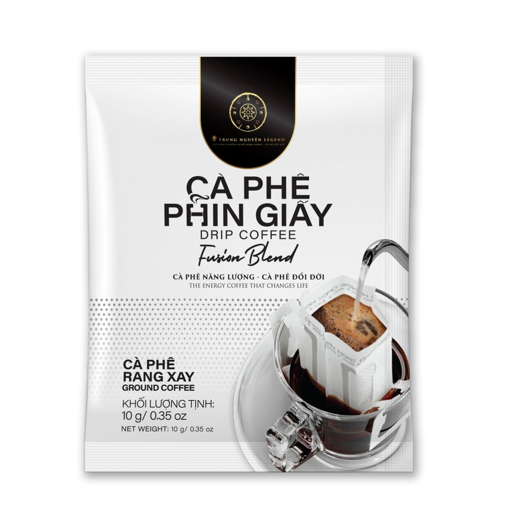 Cà phê phin giấy Fusion Blend - Trung Nguyên Legend - Hộp 10 gói x 10gr