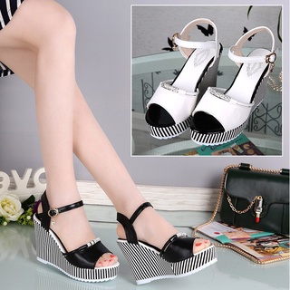 ❤Dép Xuồng❤ Giày Sandal Đế Xuồng 10cm Tăng Chiều Cao Chống Thấm Nước Dễ Phối Đồ