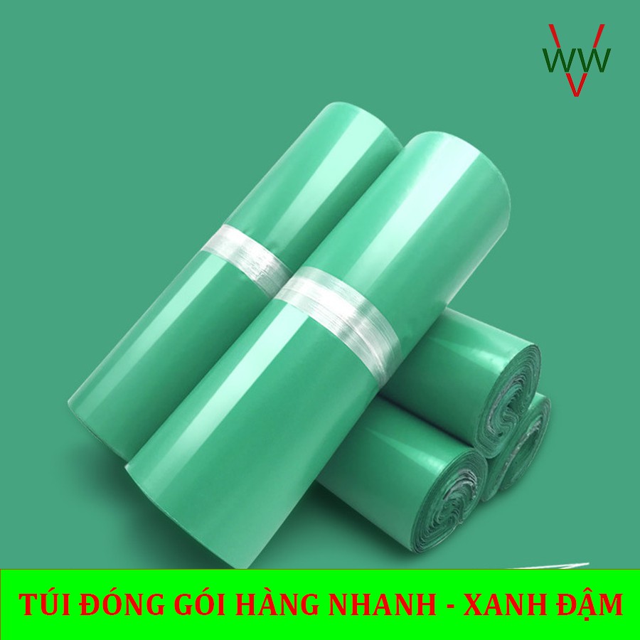 [Ở ĐÂU RẺ HƠN] 100 Túi (1 CUỘN)  đóng gói hàng XANH ĐẬM size 28x42cm thay thế túi xi măng giá rẻ Hà Nội