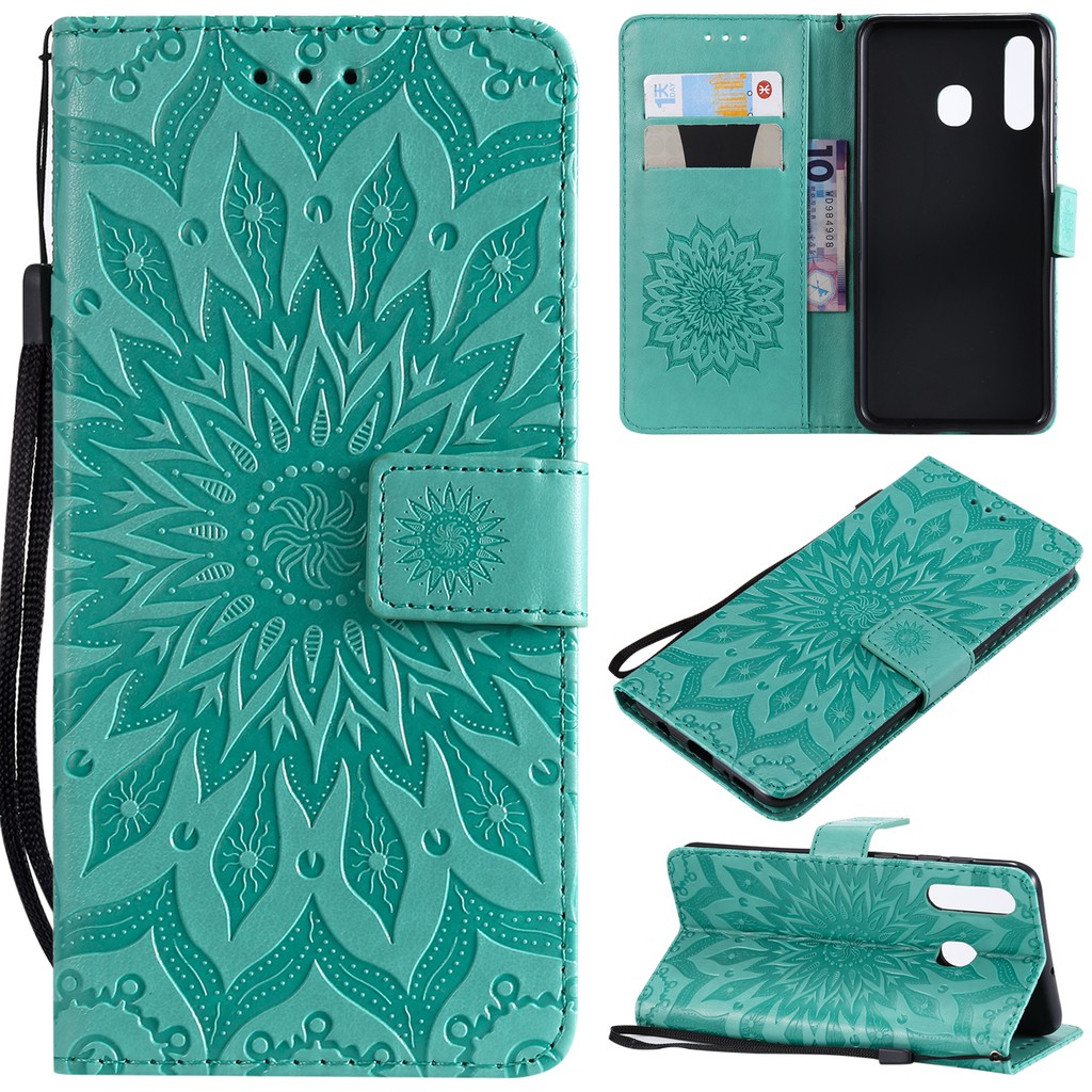 Ốp lưng nắp gập da hoạ tiết cho điện thoại Samsung A30/A20/M10S | BigBuy360 - bigbuy360.vn