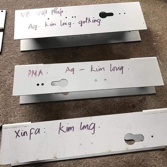 Dưỡng Khóa Cửa Nhôm Hệ Xingfa, Pma, Hệ 55 Vát Cạnh