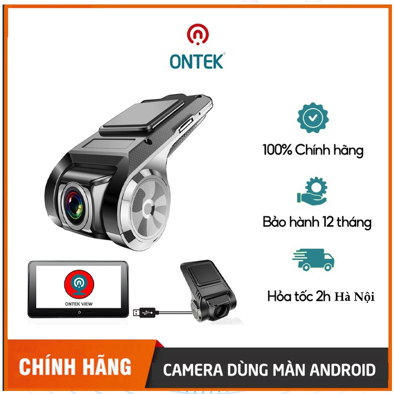 Máy quay hành trình, camera hành trình ONTEK U2 full hd 1080 siêu nét app ONTEK VIEW