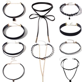 Vòng đeo cổ choker ck33 sét 12 cái