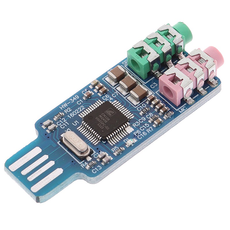 CM108 USB Drive Free USB Sound Card Laptop Computer External Sound Card