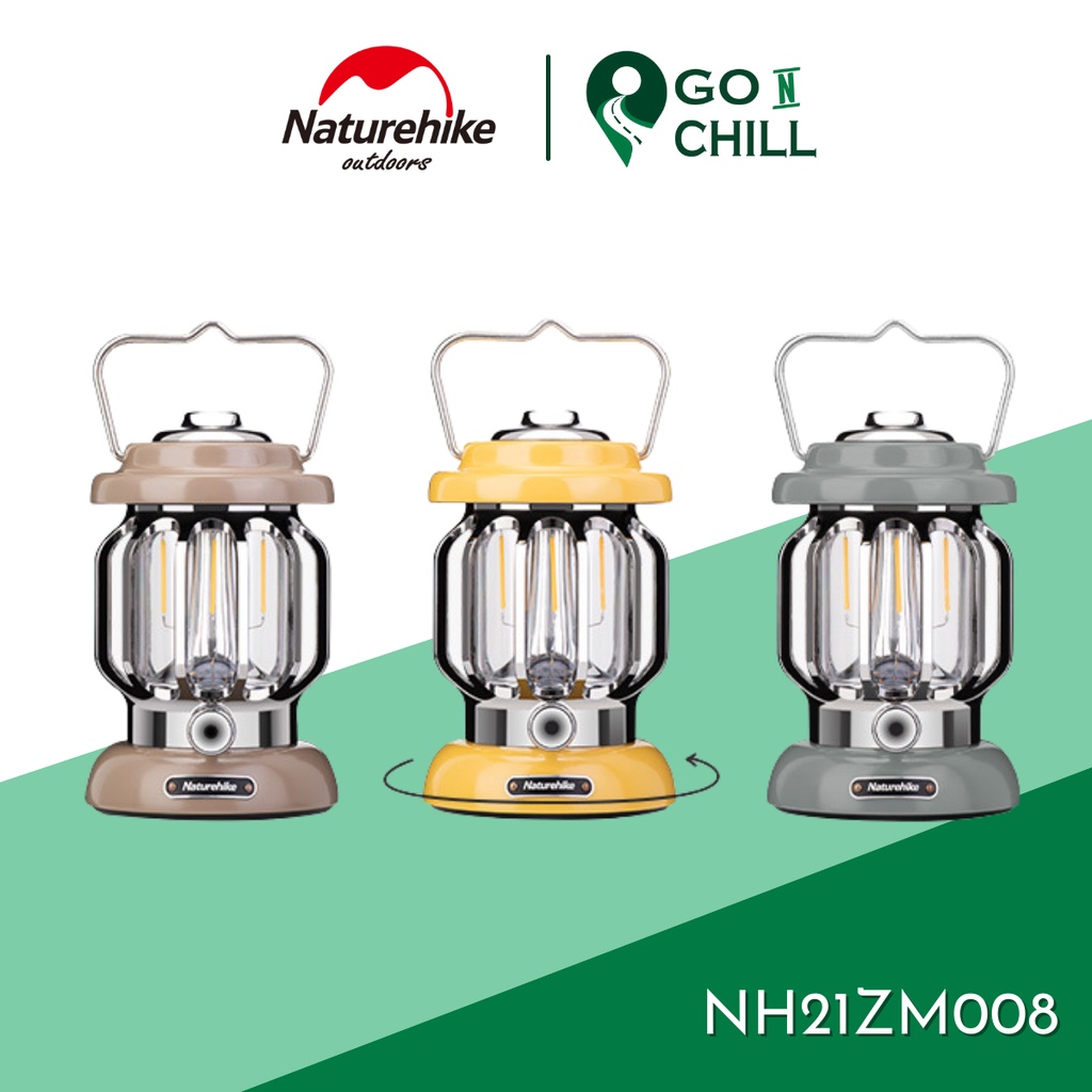 Đèn bão dã ngoại, đèn LED cắm trại retro Naturehike NH21ZM008