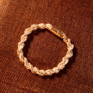 Lắc Bạc Nam Nguyên Khối Hình Xoắn 100% Nguyên Chất