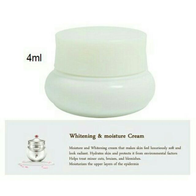 Set 5 hủ kem 4ml Whoo Gongjinhyang Seol Radiant White Moisture Cream