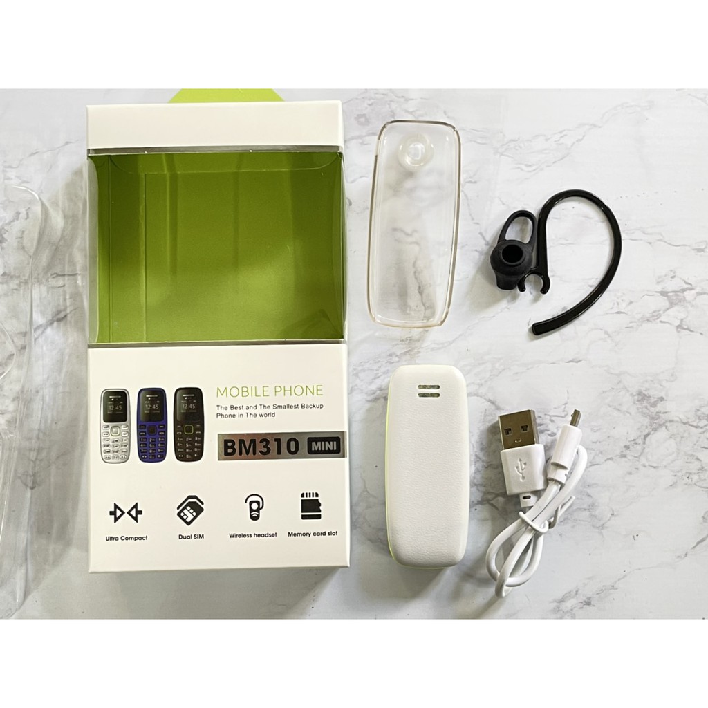 Điện Thoại Nhỏ Samsung BM310 Có Thay Đổi Giọng Nói Tặng Ốp Lưng Phụ Kiện Gắn Tai Nghe Bluetooth | BigBuy360 - bigbuy360.vn