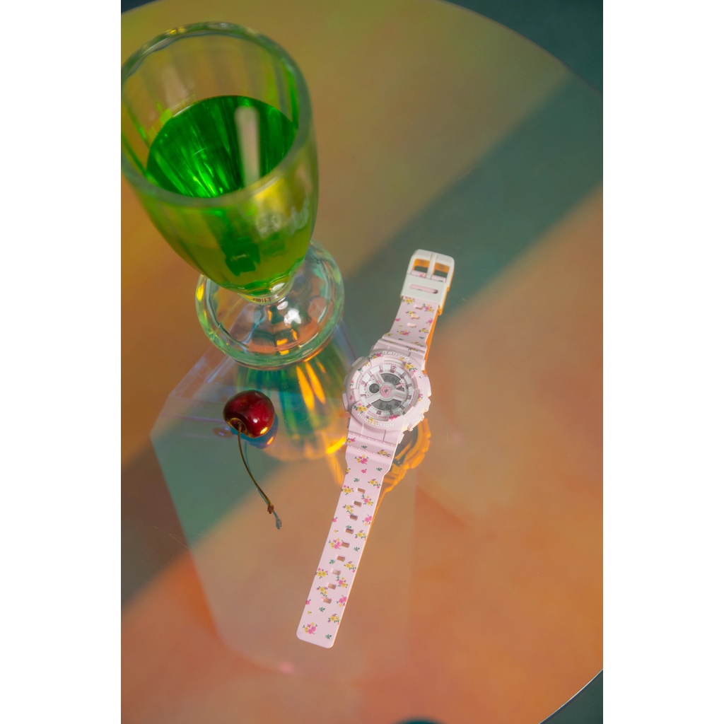 Đồng hồ nữ Casio Baby-G BA-110LSB-4A Little Sunny Bite phiên bản giới hạn, chống va đập, chống nước 100m, chính hãng