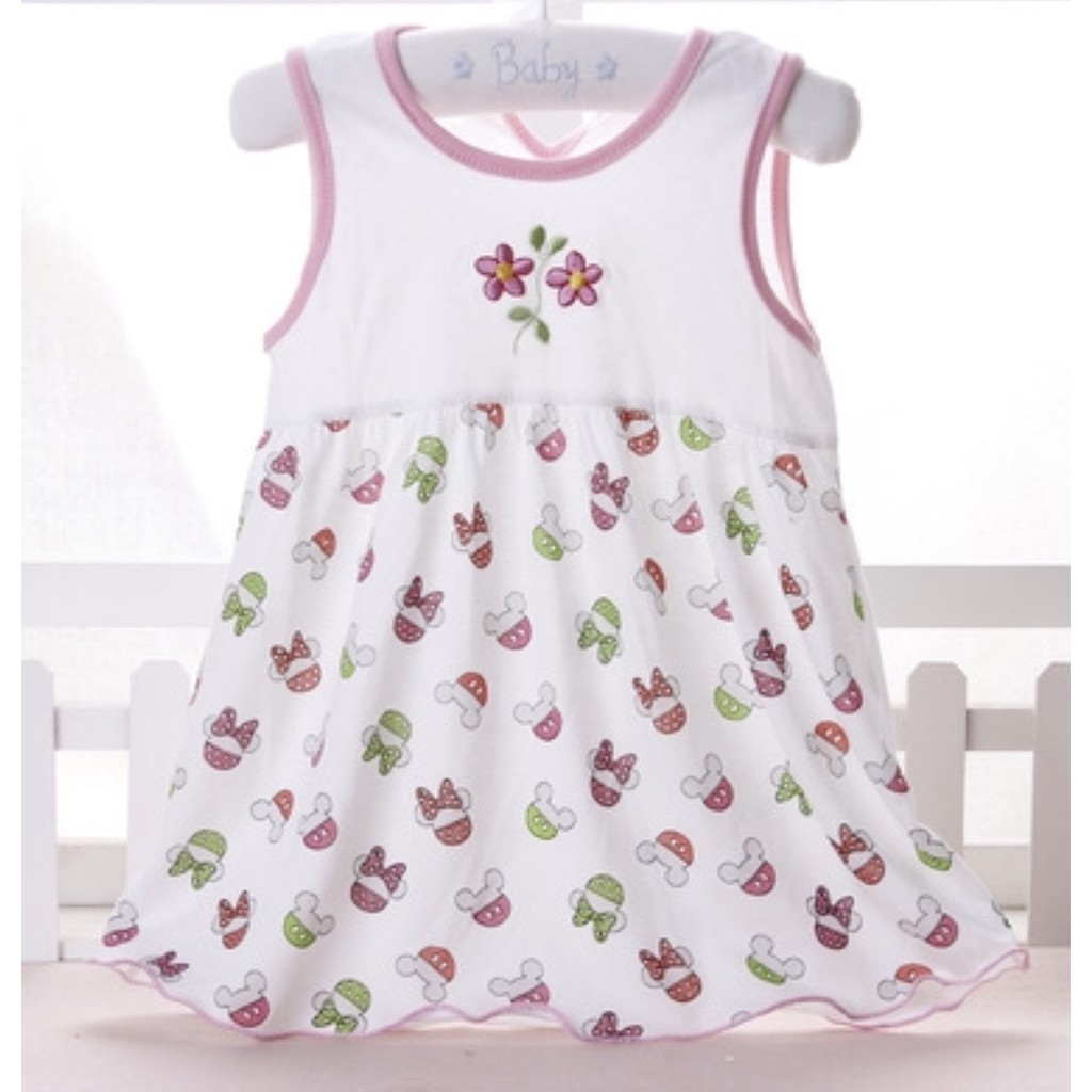 Áo váy bé gái cotton 1-3 tuổi ( dưới 13kg)