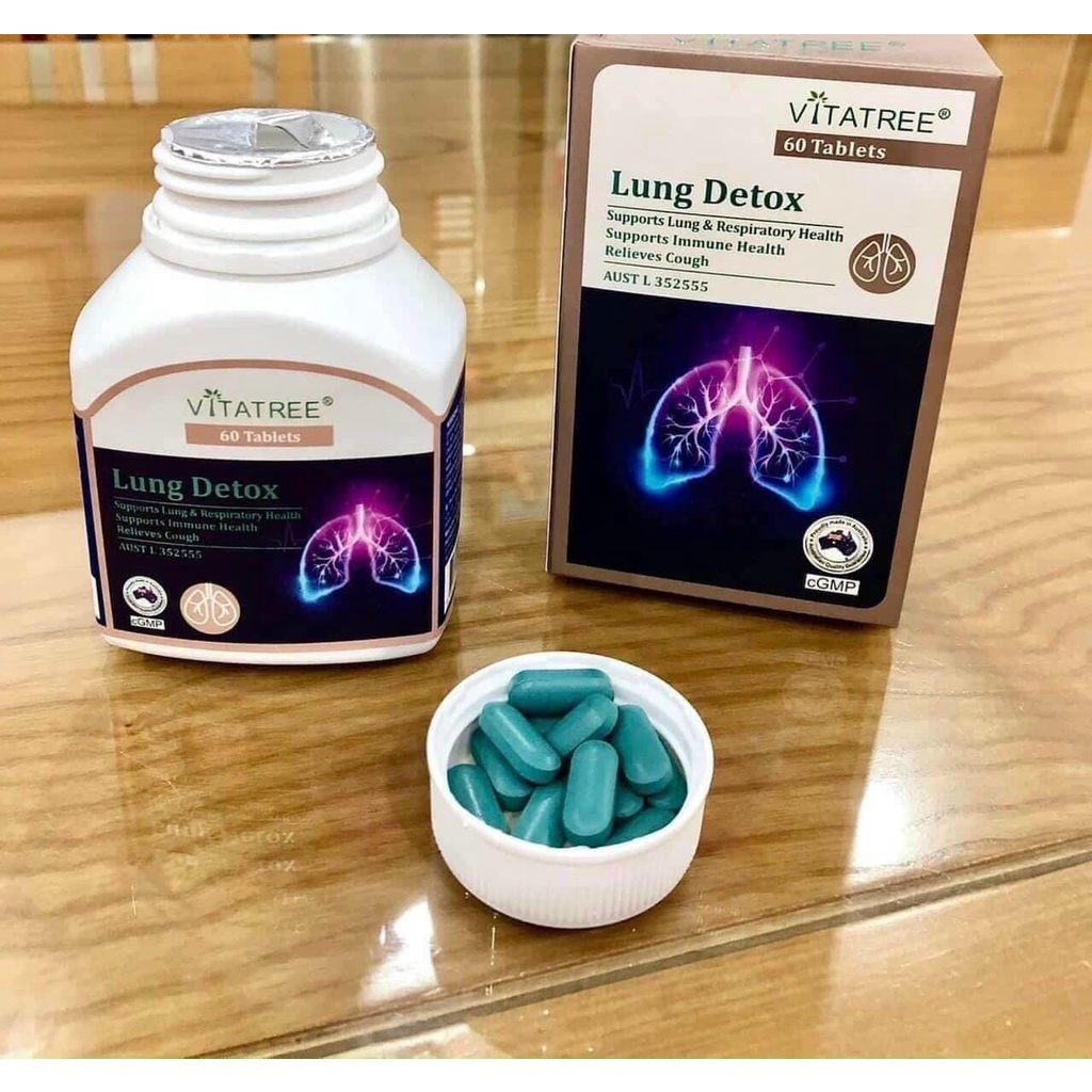 Viên thải độc phổi Lung Detox Vitatree 60 viên - Xuất xứ Úc