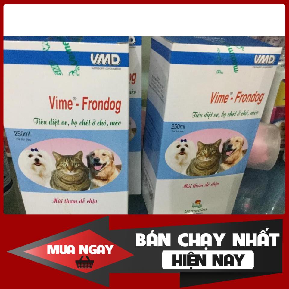 Thuốc xịt đặc trị diệt ve, bọ chét cho thú cưng cao cấp Vime-Frondog 250ml ❤️