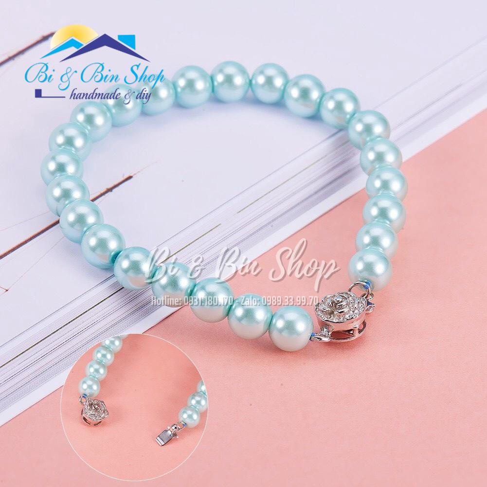 Khóa Hoa Mai Dùng Xỏ Chuỗi Ngọc Trai Làm Dây Chuyền Vòng Deo Tay Trang Sức Handmade