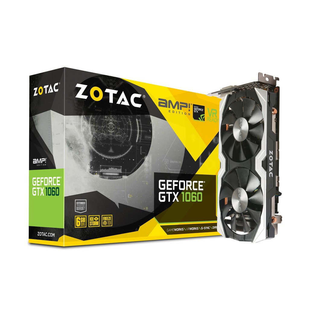 Card màn hình VGA GTX 1060 Zotac Amp! edition 6G 21