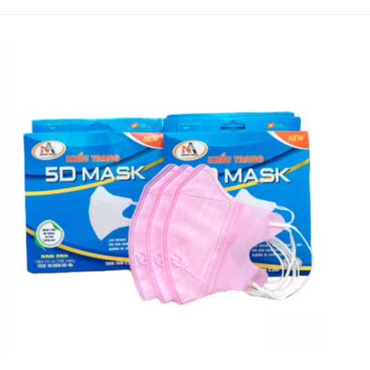 [NowShip] Khẩu trang y tế kháng khuẩn FAMAPRO 5D MASK 3 lớp