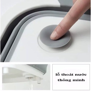 Chậu kiêm thớt gấp gọn đa năng