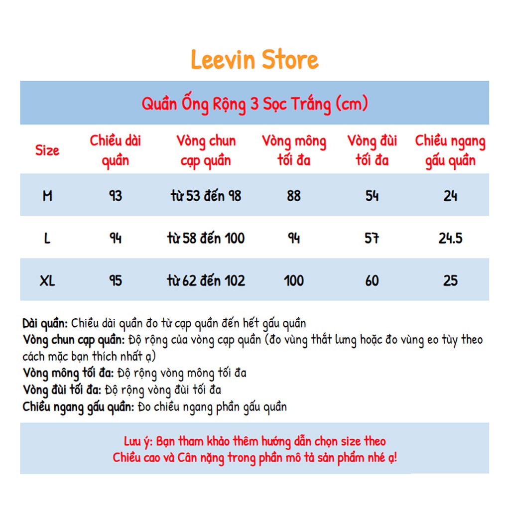 Quần ỐNG RỘNG Nữ 3 Sọc Trắng Unisex Nam Nữ [ NHIỀU MÀU ] - Kiểu quần Baggy nữ lưng cao Culottes Leevin Store | BigBuy360 - bigbuy360.vn