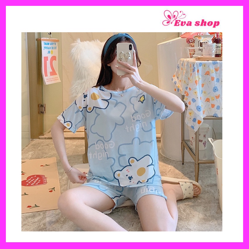 Đồ ngủ nữ,bộ ngủ nữ tay ngắn, quần đùi với nhiều họa tiết dễ thương | BigBuy360 - bigbuy360.vn