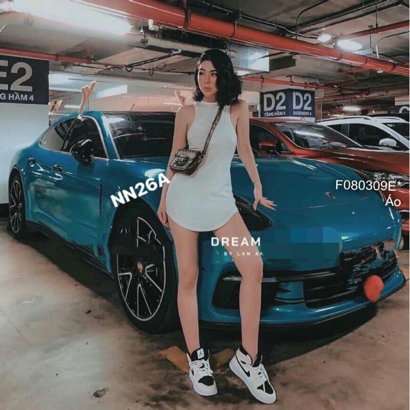 Áo kiểu bèo tay dài rớt vai hàng chuẩn