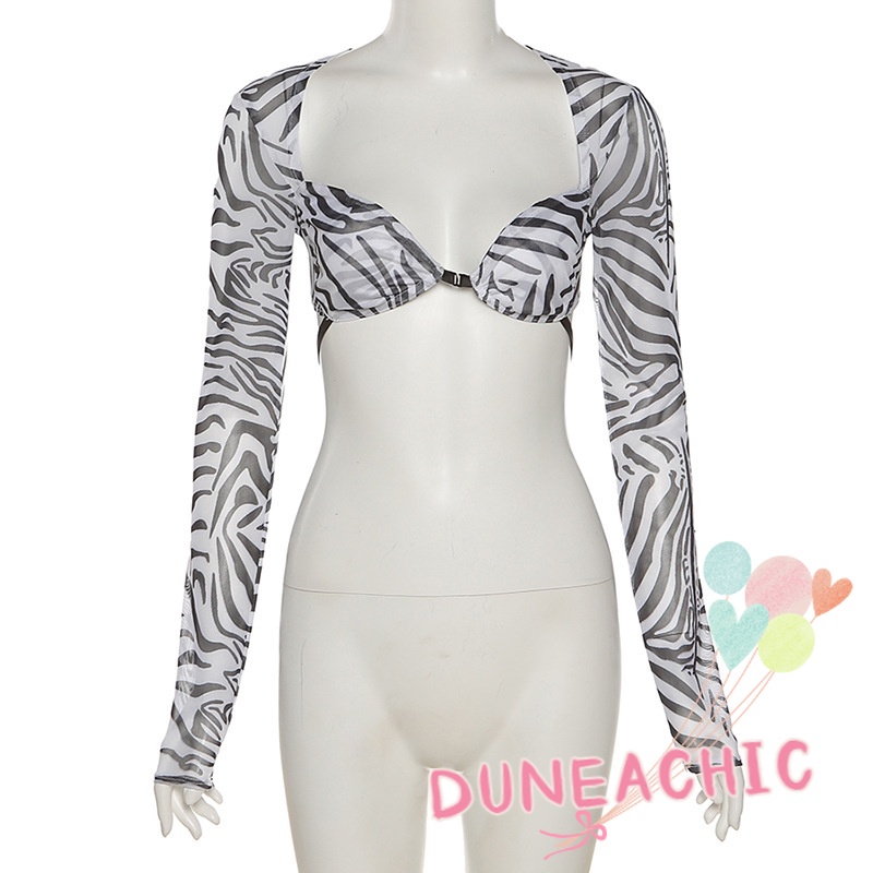 Áo thun nữ DUNEA tay dài cổ vuông thiết kế mới gợi cảm thời trang