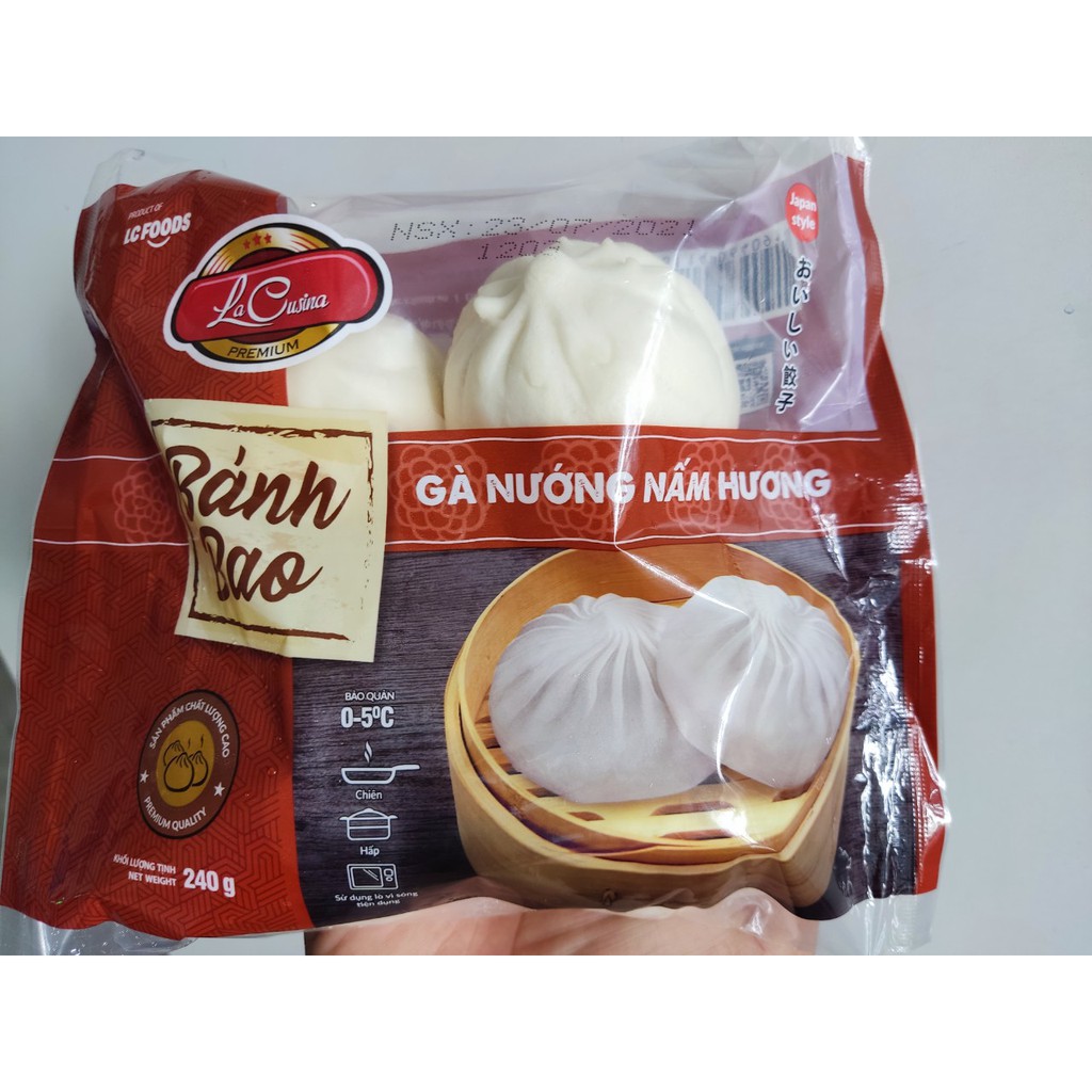 Bánh Bao Nhân Thịt heo Trứng Cút 400g ( 4 cái/gói )  - Giao Hàng KV HCM