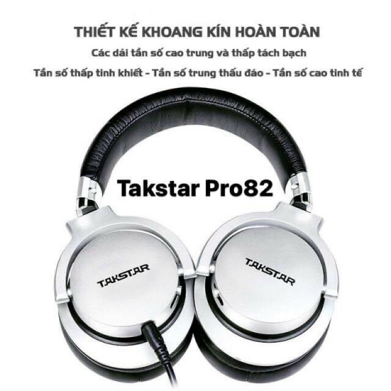 Tai nghe kiểm âm trùm đầu Takstar Pro 82