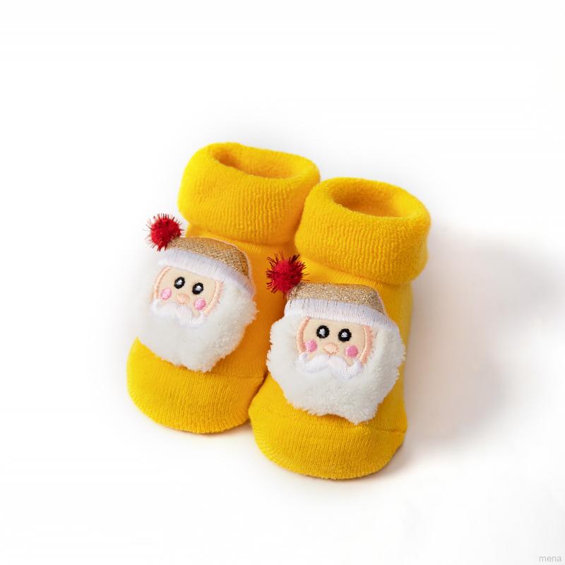 Vớ Cotton Giữ Ấm Họa Tiết Giáng Sinh Cho Bé
