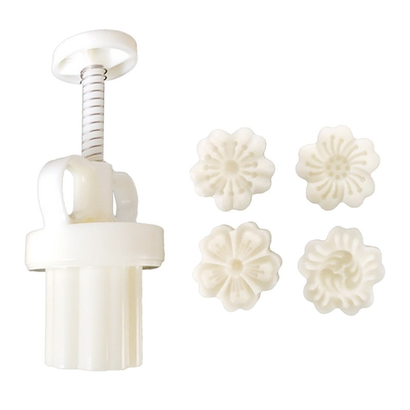 Khuôn làm bánh trung thu 25g hình hoa anh đào chất liệu cấp thực phẩm