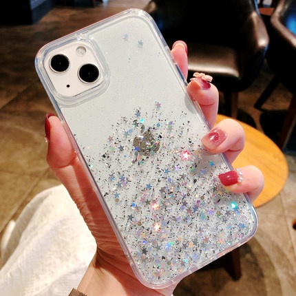 Ốp điện thoại trong suốt lấp lánh thời trang cho iphone 14 13 Pro Max 12 Pro Max 11 Pro Max 6 6s 6+ 6s+ 7 7+ 8 8+ X Xs Xr XsMax SE 20